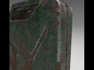 Jerry can rusty 3D Model