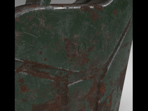 Jerry can rusty Modelo 3D