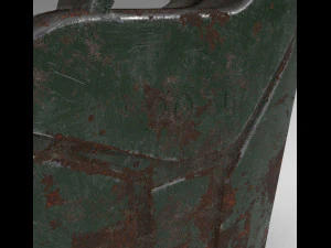 Jerry can rusty 3D Model