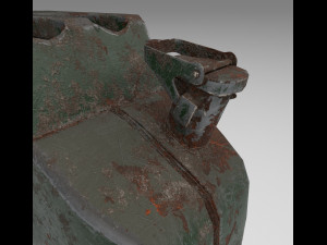 Jerry can rusty Modelo 3D