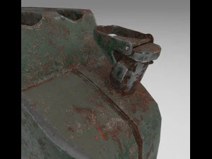 Jerry can rusty 3D Model