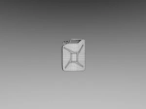 Jerry can rusty 3D Model