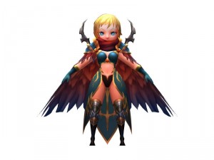 warrior girl 3D 模型