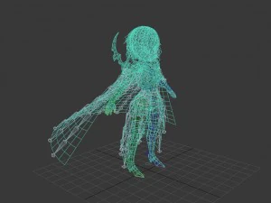 warrior girl 3D Model