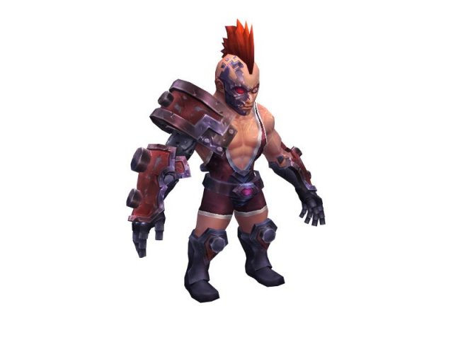 warrior man Modello 3D .c4d .max .obj .3ds .fbx .stl .blend 