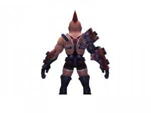 warrior man Modello 3D