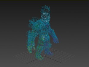 warrior man Modello 3D