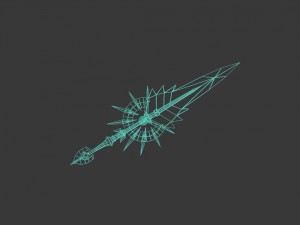 fantasy cartoon sword 3D 모델