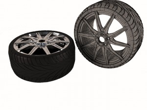 car wheel 3D-Modell