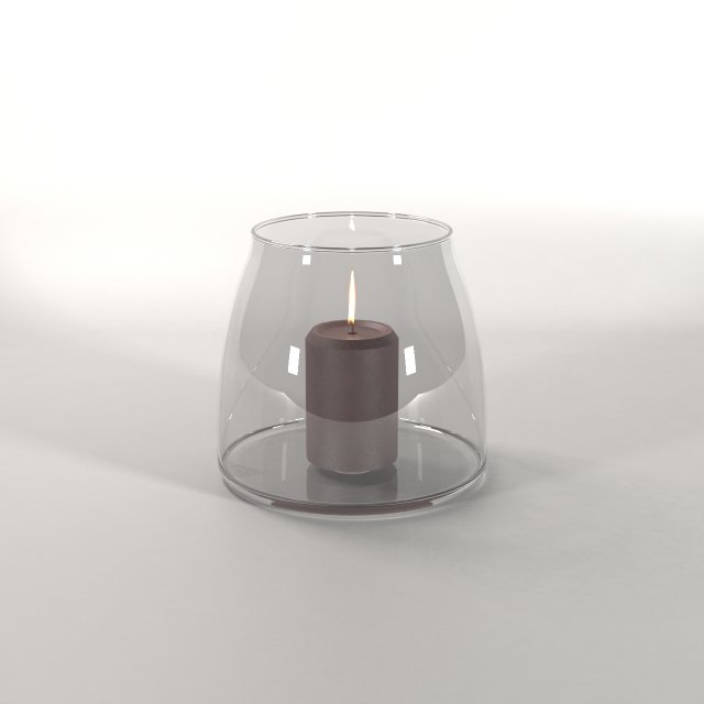 candleholder candlestick glass osveshenie candl 3D Model .c4d .max .obj .3ds .fbx .stl .blend 