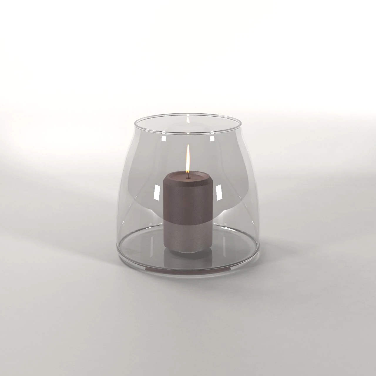 candleholder candlestick glass osveshenie candl 3D Model .c4d .max .obj .3ds .fbx .stl .blend 