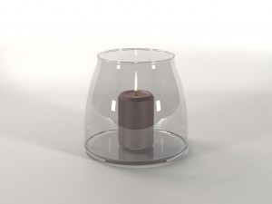 candleholder candlestick glass osveshenie candl 3D Model