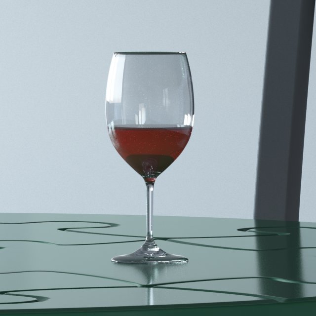 glass wine 3D Model .c4d .max .obj .3ds .fbx .stl .blend 