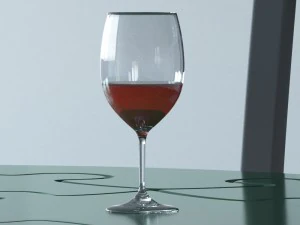 bicchiere di vino Modello 3D