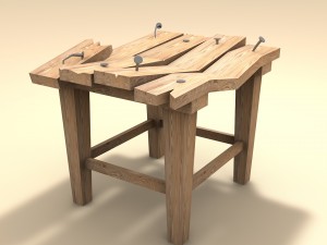 broken chair 3Dモデル