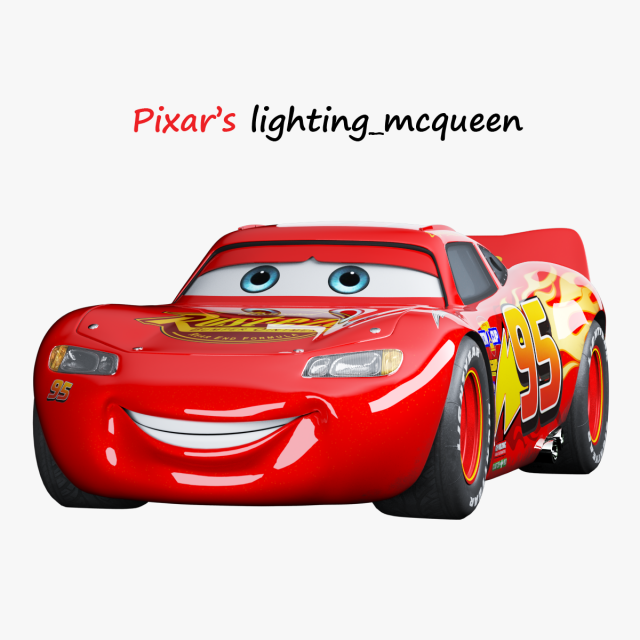 pixar lightingmcqueen car model 3D मॉडल .c4d .max .obj .3ds .fbx .stl .blend 