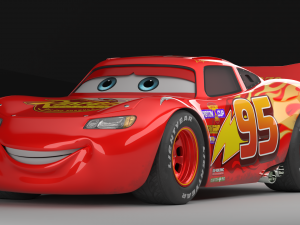 pixar lightingmcqueen car model 3D मॉडल