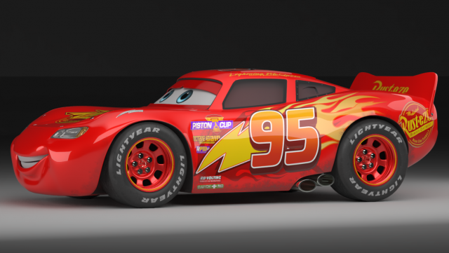 pixar lightingmcqueen car model 3D Model in Racing 3DExport