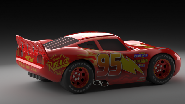 pixar lightingmcqueen car model 3D Model in Racing 3DExport