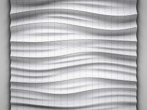 3d plaster panel 3D 模型