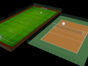 football stadium 3D-Modell