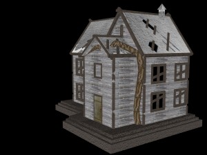 abandoned house 3D 모델