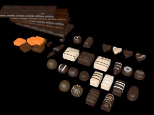 chocolate assorti 3D-Modell