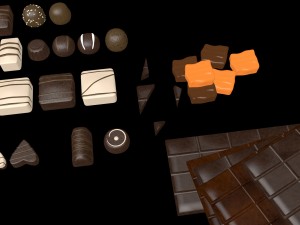 chocolate assorti 3D-Modell