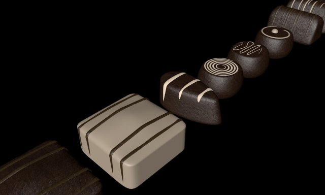 chocolate assorti 3D-Modell .c4d .max .obj .3ds .fbx .stl .blend 