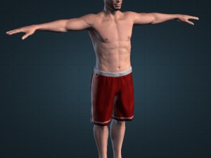 beach lifeguard animated 3D Model