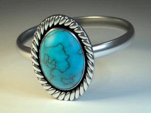 绿松石戒指 3D 模型