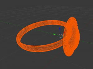 绿松石戒指 3D 模型