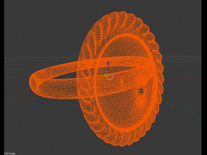 绿松石戒指 3D 模型