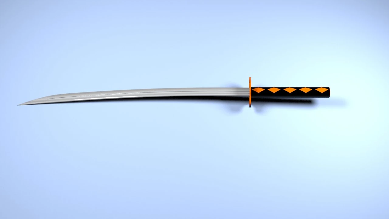 katana 3D Model .c4d .max .obj .3ds .fbx .stl .blend 