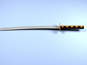 katana Modèle 3D