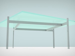 glass table 3D Модель