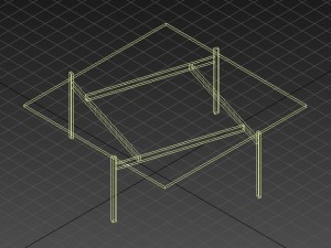 glass table 3D Модель