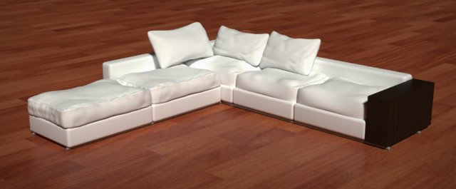 sofa Model 3D .c4d .max .obj .3ds .fbx .stl .blend 