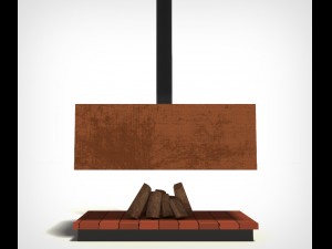 modern fireplace 3D 모델