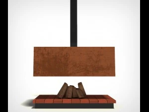 modern fireplace 3D Model