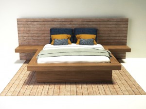 modern bed 3D 모델