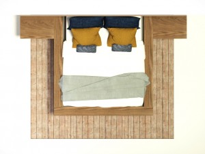 modern bed Modelo 3D
