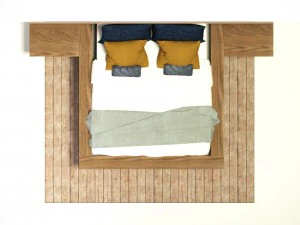 현대 침대 3D 모델