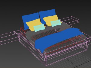 modern bed Modelo 3D