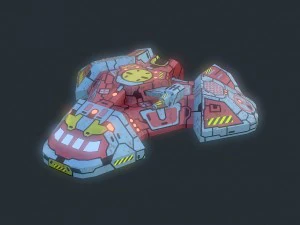 пак моделей космических кораблей 3D Модель