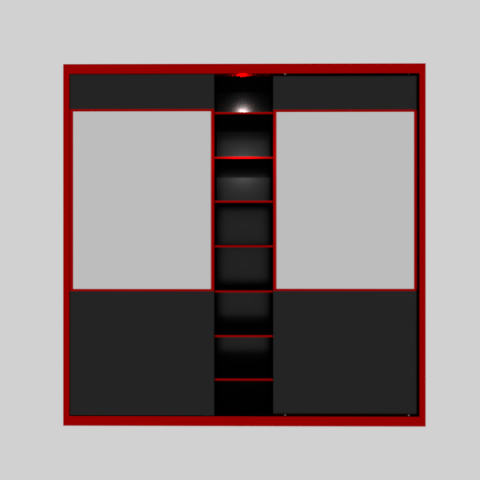 case-compartment wardrobe 3D Model .c4d .max .obj .3ds .fbx .stl .blend 
