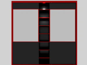 armoire &agrave; compartiments Modèle 3D