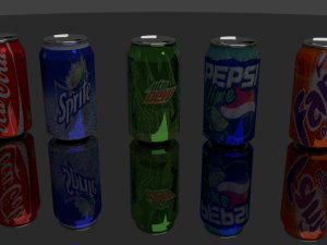 soft drinks soda Model 3D