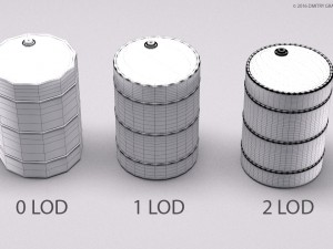 hq barrel set 3D मॉडल
