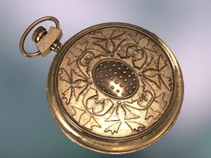 antique pocket watch 3D Model